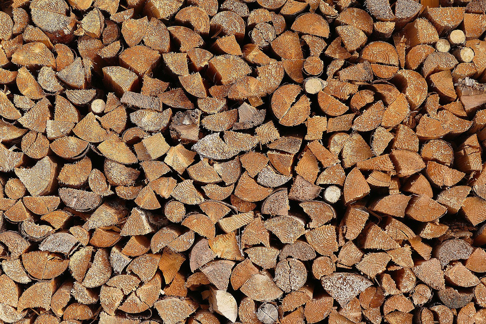 Stock de bûches prêt à livrer