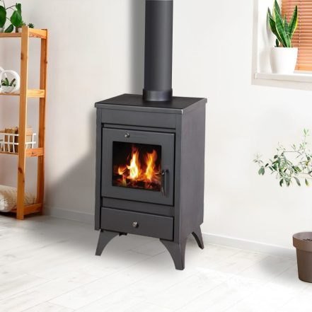 Poêle à bois compact