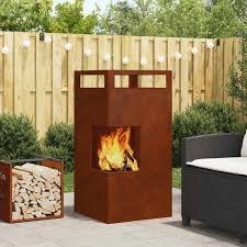 Cheminée d’extérieur Corten